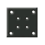 Aluminum Post Base Plate 5x5 in (with Screws)
