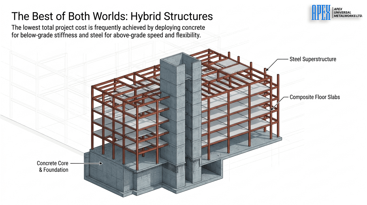 Steel Structure vs Concrete: Which Is More Cost-Effective for BC Projects?