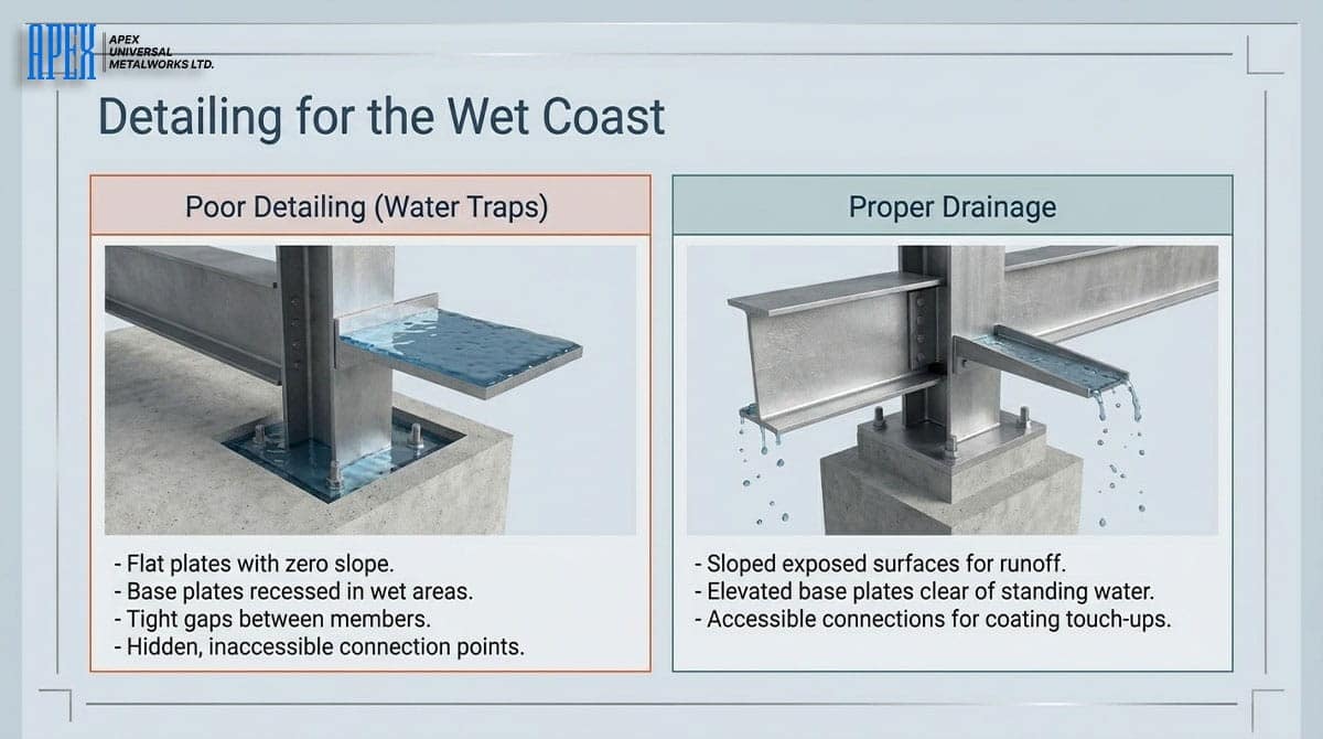 The Main Climate-Related Risks for Steel Structures in Vancouver