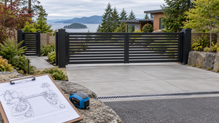 Custom Driveway Gate Planning Checklist Measurements, Slope, Access and Power